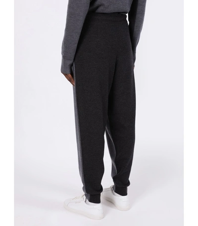 Shop Burberry Charcoal Grey Sweatpants