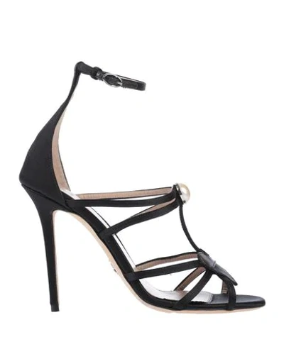 Shop Paula Cademartori Sandals In Black