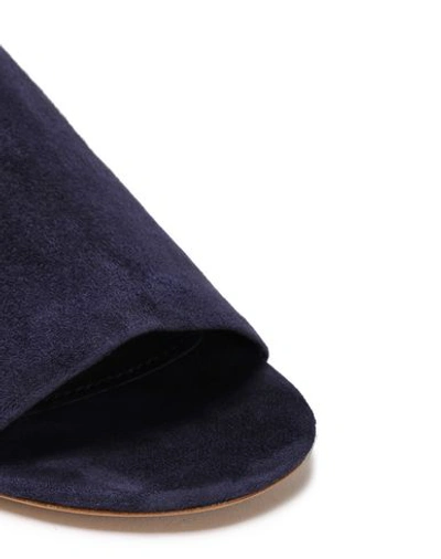 Shop Mansur Gavriel Sandals In Dark Blue