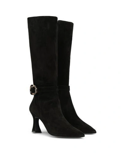 Shop 8 By Yoox Woman Knee Boots Black Size 9 Calfskin