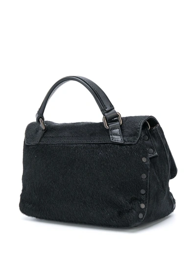 Shop Zanellato Postina Baby Leather Handbag In Black