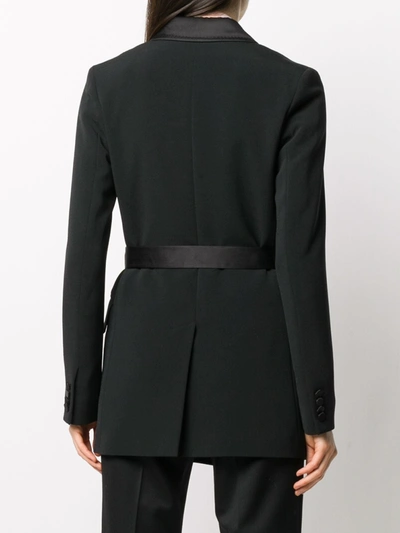 Shop Paul Smith Belted Jacket In Black