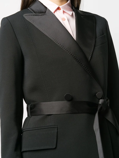 Shop Paul Smith Belted Jacket In Black