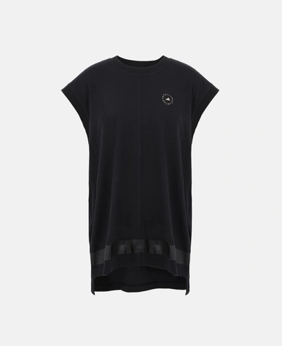 Shop Stella Mccartney Black Black Training Vest