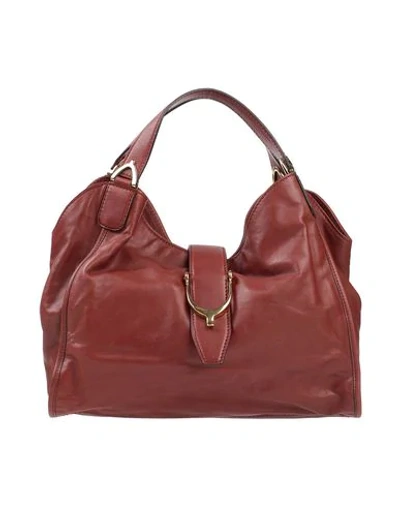 Shop Gucci Handbag In Brick Red