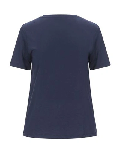 Shop Maje T-shirts In Dark Blue