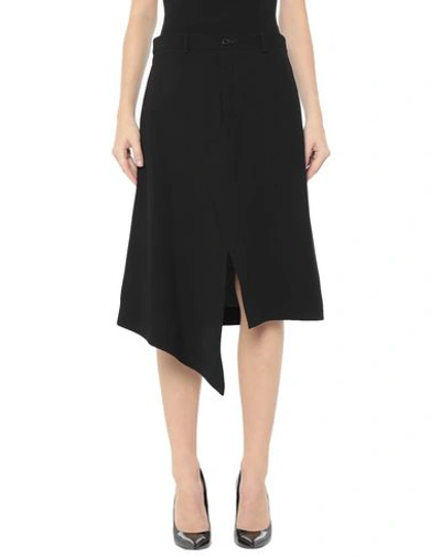 Shop Maison Margiela Woman Midi Skirt Black Size 6 Polyester