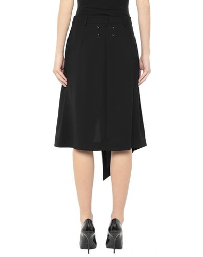 Shop Maison Margiela Woman Midi Skirt Black Size 6 Polyester