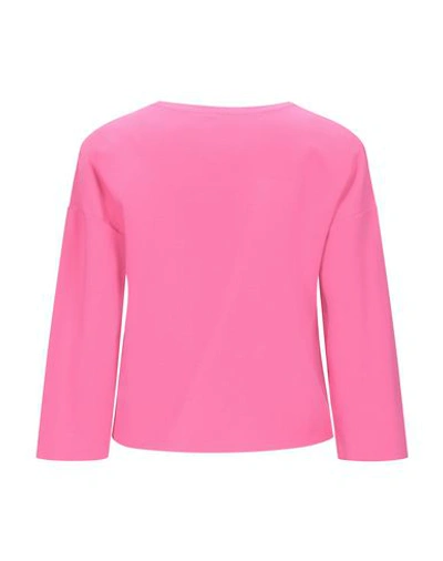 Shop Moschino Woman Sweater Fuchsia Size 10 Viscose, Polyester In Pink