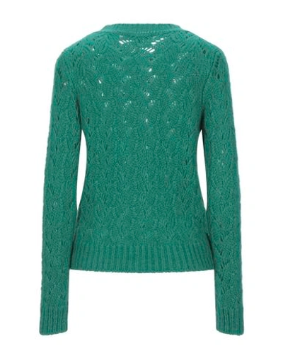 Shop Maje Sweaters In Emerald Green