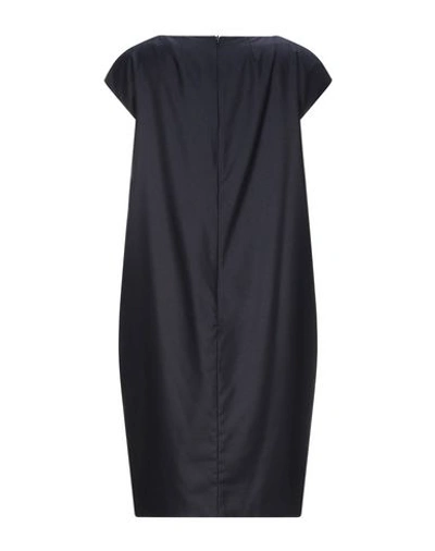 Shop Agnona Short Dresses In Dark Blue