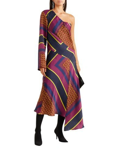 Shop House Of Holland Midi Dresses In Mauve