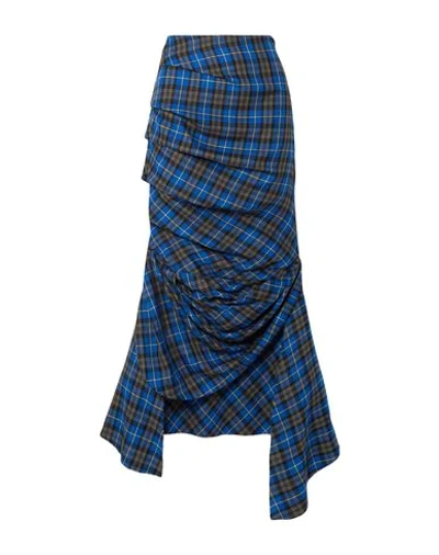 Shop A.w.a.k.e. Long Skirts In Blue
