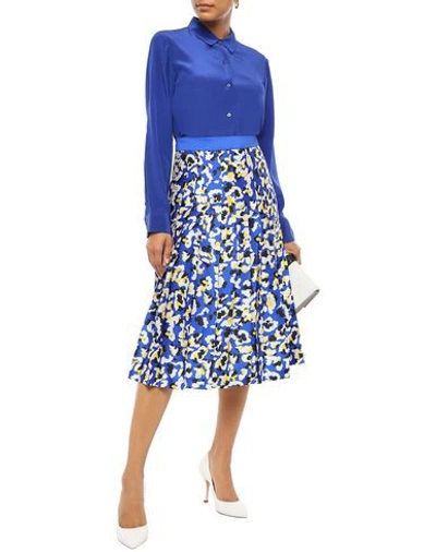 Shop Mary Katrantzou Midi Skirts In Blue