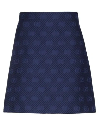Shop Gucci Mini Skirt In Blue