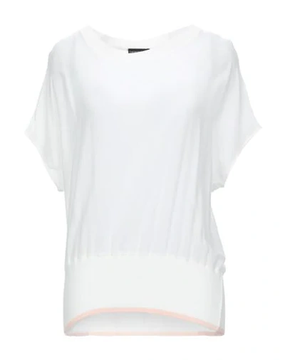 Shop Emporio Armani Woman Sweater White Size 16 Silk, Viscose