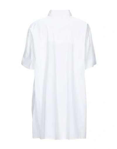 Shop Mm6 Maison Margiela Solid Color Shirts & Blouses In White