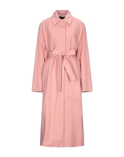 Shop Rochas Overcoats In Pink