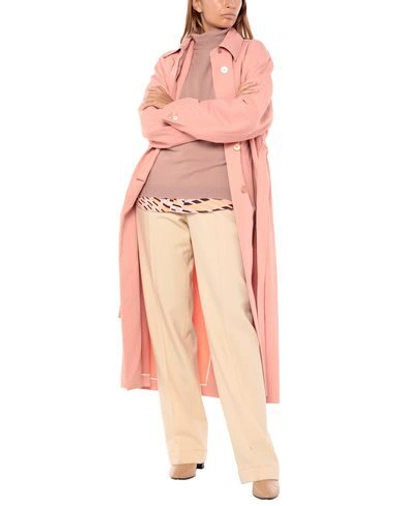 Shop Rochas Overcoats In Pink