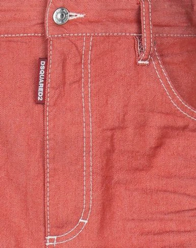 Dsquared2 Denim Skirts In Red