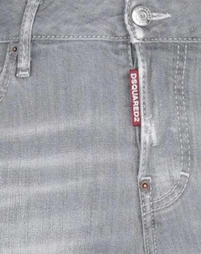 Dsquared2 Denim Cropped In Grey