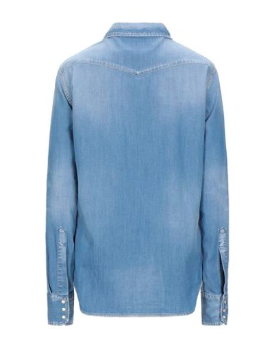Dsquared2 Denim Shirts In Blue