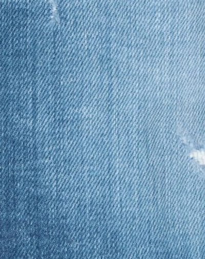 Dsquared2 Faded Distressed Denim Skirt In Blue