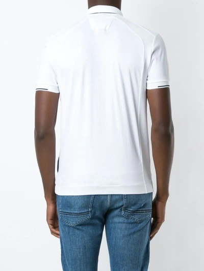 Shop Hugo Boss Plain Polo Shirt In White