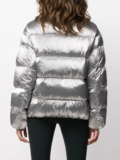 Shop Parajumpers Pia Down Jacket In Silver