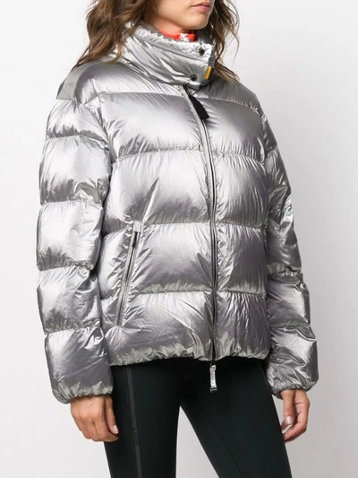 Shop Parajumpers Pia Down Jacket In Silver