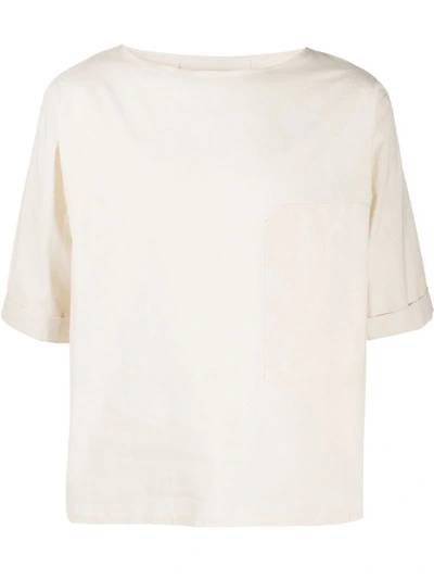 Shop Alchemy Upside-down Pocket T-shirt In Neutrals