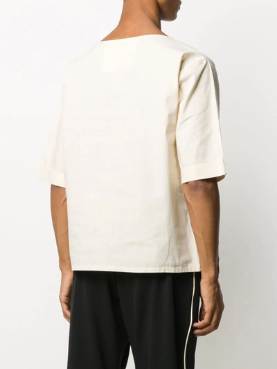 Shop Alchemy Upside-down Pocket T-shirt In Neutrals