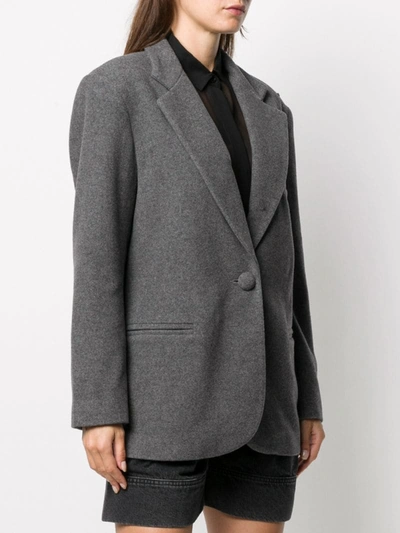 Shop Andamane Single-breasted Blazer In Grey