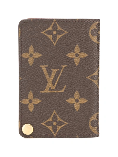 Pre-owned Louis Vuitton 2008  Monogram Card Holder In Brown
