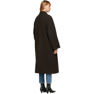 Shop Amomento Brown Raglan Coat