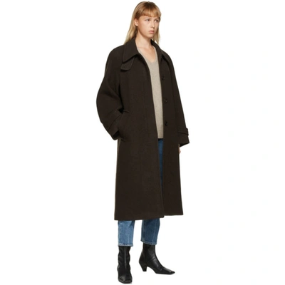 Shop Amomento Brown Raglan Coat