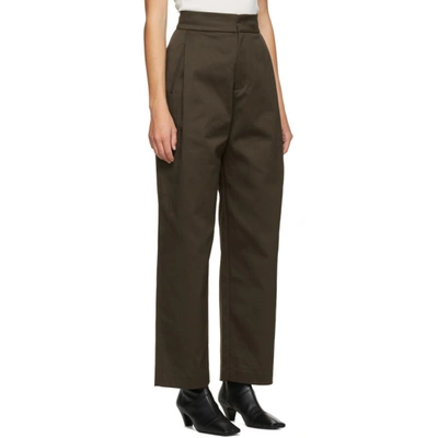 Shop Amomento Brown Martin Trousers
