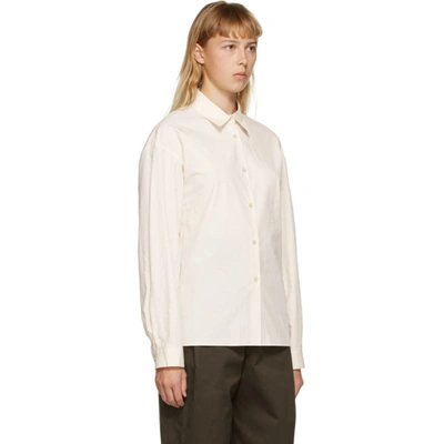 Shop Amomento Off-white Drop Shoulder Shirt In Light Beige