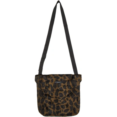 Shop Engineered Garments Brown Velvet Leopard Tote In Wp015 Brown