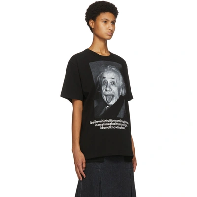 Shop Sacai Black Einstein T-shirt In 001 Black