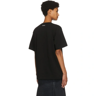 Shop Sacai Black Einstein T-shirt In 001 Black