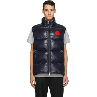 Shop Moncler Genius 2 Moncler 1952 Navy Down Adrastea Vest In 742 Navy