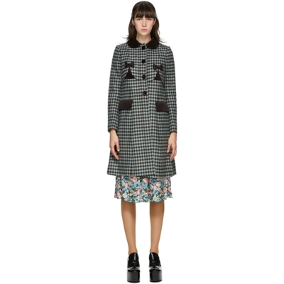 Shop Marc Jacobs Black & Blue Sunday Best Coat