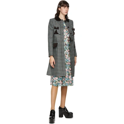 Shop Marc Jacobs Green Silk Floral The 40s Dress In 340 Multi