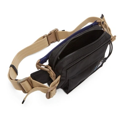 Shop Lanvin Black Duvet Belt Bag In 10black
