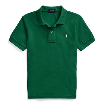 Shop Polo Ralph Lauren Cotton Mesh Polo Shirt In New Forest