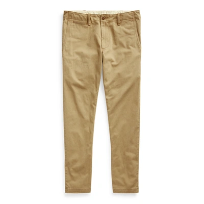 Shop Ralph Lauren Straight Tapered Chino Pant In Desert Tan