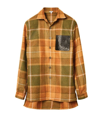 Shop Loewe Check Overshirt