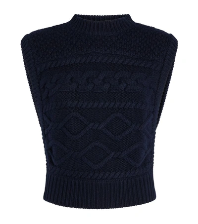 Shop Gestuz Lupia Cable-knit Vest