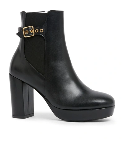 Shop Claudie Pierlot Leather Ankle Boots 120